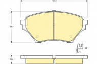 Комплект тормозных колодок GIRLING 6133029