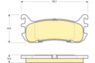 Комплект тормозных колодок GIRLING 6133199