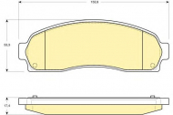 Комплект тормозных колодок GIRLING 6141319