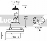 Лампа накаливания LUCAS ELECTRICAL LLB708