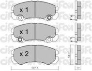 Комплект тормозных колодок CIFAM 822-357-1
