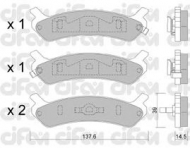 Комплект тормозных колодок CIFAM 822-505-0