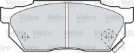 Комплект тормозных колодок VALEO 598047