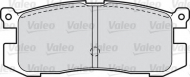 Комплект тормозных колодок VALEO 598846