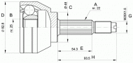 Шарнирный комплект OPEN PARTS CVJ5003.10