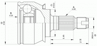 Шарнирный комплект OPEN PARTS CVJ5610.10