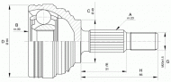 Шарнирный комплект OPEN PARTS CVJ5613.10