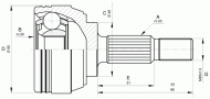 Шарнирный комплект OPEN PARTS CVJ5633.10