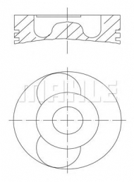 Поршень PERFECT CIRCLE 56 02468 0