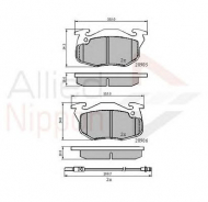Комплект тормозных колодок COMLINE ADB2258