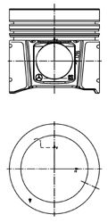 Поршень KOLBENSCHMIDT 40026600