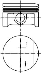 Поршень KOLBENSCHMIDT 94951600