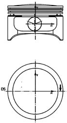 Поршень KOLBENSCHMIDT 97359700
