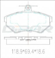 Комплект тормозных колодок DITAS DFB3032