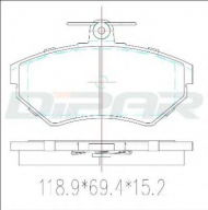 Комплект тормозных колодок DITAS DFB3088