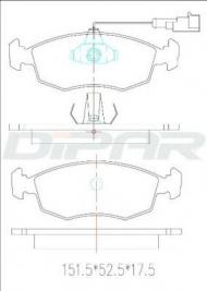 Комплект тормозных колодок DITAS DFB3182