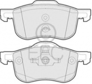 Комплект тормозных колодок EEC BRP1075
