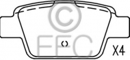 Комплект тормозных колодок EEC BRP1260