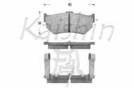 Комплект тормозных колодок KAISHIN D5016