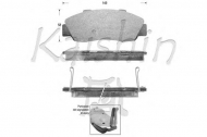 Комплект тормозных колодок KAISHIN D5060
