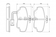 Комплект тормозных колодок BOSCH 0 986 424 012