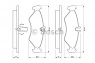 Комплект тормозных колодок BOSCH 0 986 424 463