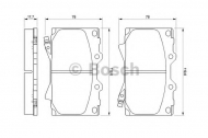 Комплект тормозных колодок BOSCH 0 986 424 640