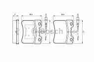 Комплект тормозных колодок BOSCH 0 986 461 130