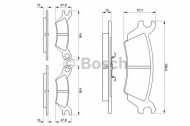 Комплект тормозных колодок BOSCH 0 986 468 990