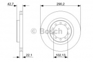 Тормозной диск BOSCH 0 986 479 343