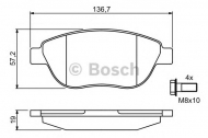 Комплект тормозных колодок BOSCH 0 986 494 038