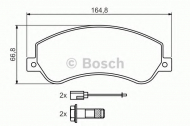 Комплект тормозных колодок BOSCH 0 986 494 170