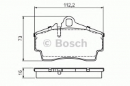 Комплект тормозных колодок BOSCH 0 986 494 265