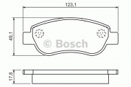 Комплект тормозных колодок BOSCH 0 986 494 454