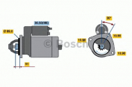 Стартер BOSCH 0 001 367 303