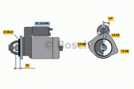 Стартер BOSCH 0 001 368 082