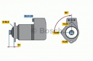 Стартер BOSCH 0 986 012 730