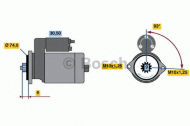 Стартер BOSCH 0 986 015 761