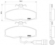 Комплект тормозных колодок HELLA PAGID 8DB 355 005-951