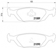 Комплект тормозных колодок HELLA PAGID 8DB 355 007-521