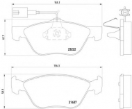Комплект тормозных колодок HELLA PAGID 8DB 355 008-611