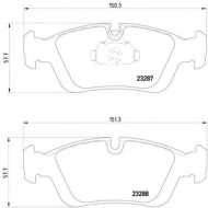 Комплект тормозных колодок HELLA PAGID 8DB 355 008-741