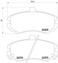 Комплект тормозных колодок HELLA PAGID 8DB 355 012-471