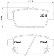 Комплект тормозных колодок HELLA PAGID 8DB 355 016-091