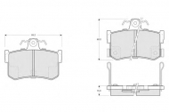 Комплект тормозных колодок PROCODIS FRANCE PF1418