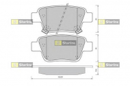 Комплект тормозных колодок STARLINE BD S430