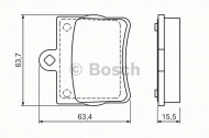 Комплект тормозных колодок BOSCH 0 986 494 017