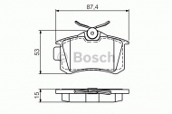 Комплект тормозных колодок BOSCH 0 986 494 520