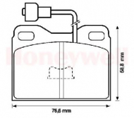 Комплект тормозных колодок BENDIX 571248B