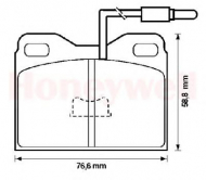 Комплект тормозных колодок BENDIX 571322B